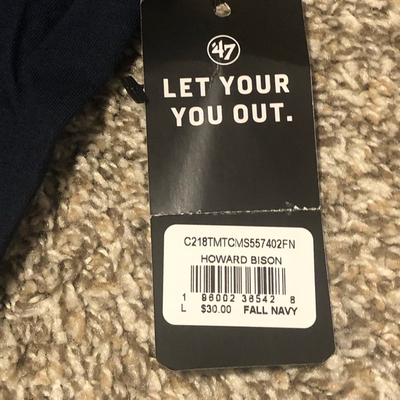 47 Brand Washington Howard Bison Fall Navy T-Shirt - Picture 7 of 7